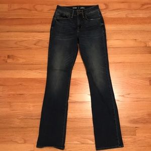 Old Navy High-Waisted Kicker Boot-Cut Jeans Medium wash Sz 00